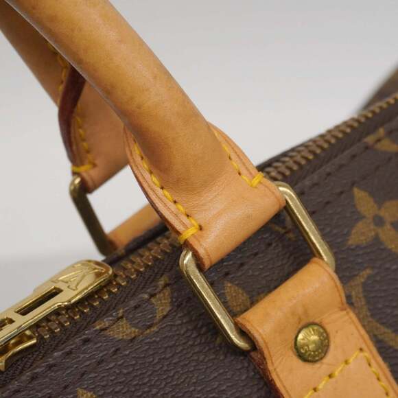 LOUIS VUITTON Authentic Brown Monogram Keepall 55 Boston Bag